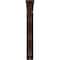 Ekena Millwork Loera Wrought Iron Bracket, (Triple center brace), Antiqued Copper 2"W x 12"D x 15"H BKTM02X12X15TLOACO - alternate 3